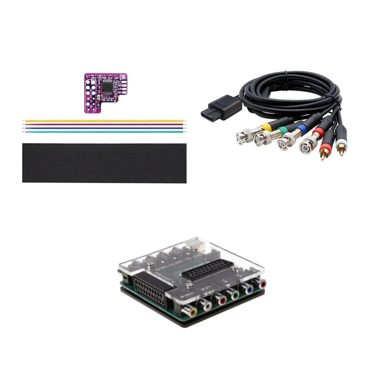 N64 RGB MOD + SCART/RGBS-YCBCR/S   + RGB ̺, N64 NTSC ֿܼ RGB , ٵ 64 NTSC